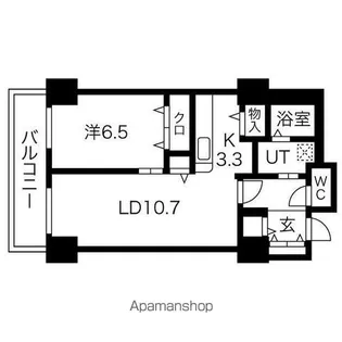 シティコート目黒2号棟【6階】の間取り