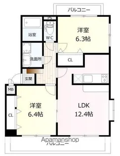 ユーミーさくら【3階】の間取り
