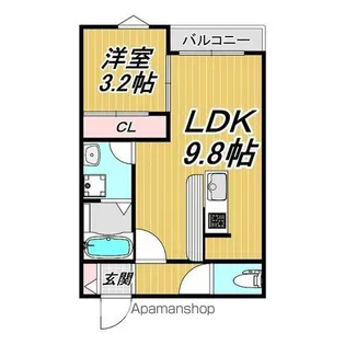 LECOCON枇杷島【3階】の間取り