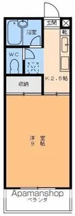CASA FONTE【206号室】の間取り