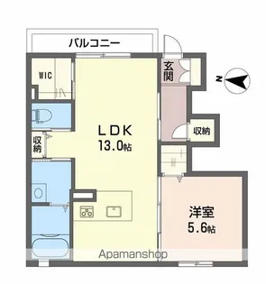 シャーメゾン来住【1階】の間取り