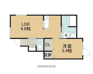 クラフト緑町【1階】の間取り