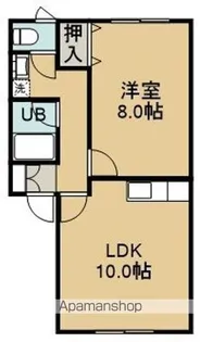 レジェーロ藤【202号室】の間取り