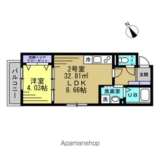 Polaria Matsudo【2階】の間取り