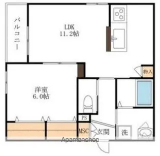 メゾン ボワ【205号室】の間取り
