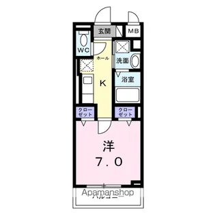 ソルス・おおたか【2階】の間取り