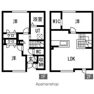 ガーデンフォレスト平岡【1階】の間取り
