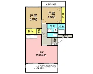 カーサ・マキⅠ【305号室】の間取り