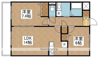 レガーロ旭町【3階】の間取り