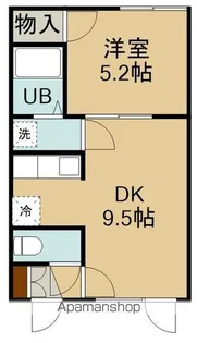 エステート深堀【107号室】の間取り
