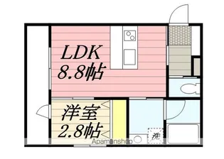 フィーリックス古賀【101号室】の間取り