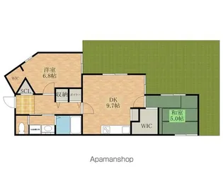 サンライズマンション岸和田上野町【108号室】の間取り