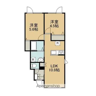 ノーザンパーク千歳【1階】の間取り