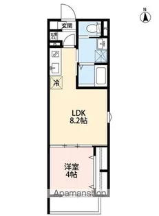 つばめハウス北松戸【1階】の間取り