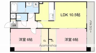 平成レジデンス弐番館【3階】の間取り