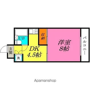 ブランコート豊中【5階】の間取り