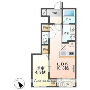 CRAIS(クレイズ)B【101号室】の間取り