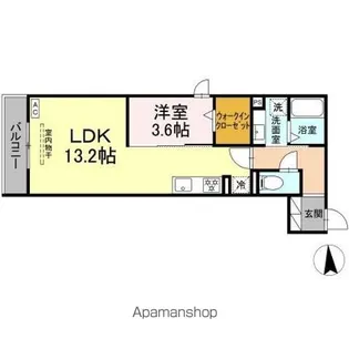 LACASA 天龍川町【2階】の間取り