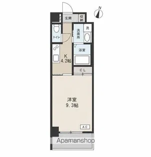 トレステーラ住吉町【3階】の間取り