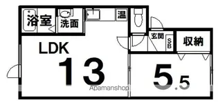 クレイトンハウスS【1階】の間取り