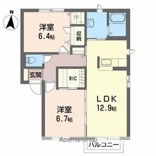 シャーメゾンK【2階】の間取り