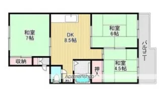 FKマンションⅡ【1階】の間取り