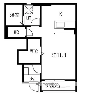 T・MハウスⅢ【102号室】の間取り