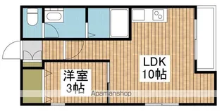 L COLLECTION 上大川前【101号室】の間取り