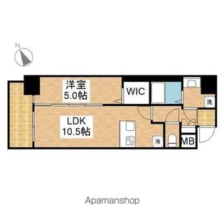 MAXIV名古屋上前津【1501号室】の間取り