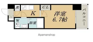 アドバンス新大阪ラシュレ【10階】の間取り