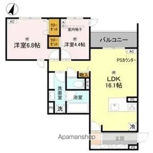 AF sweet【2階】の間取り