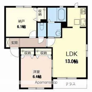 シャーメゾンたけとんぼ【B102号室】の間取り