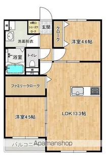 L-bloom梅満【303号室】の間取り