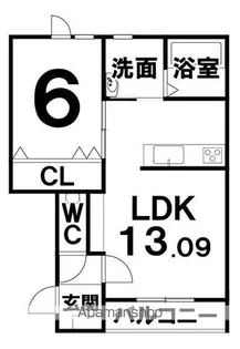 新町マンション【3階】の間取り