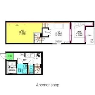 RADIANCE名城公園N棟【201号室】の間取り