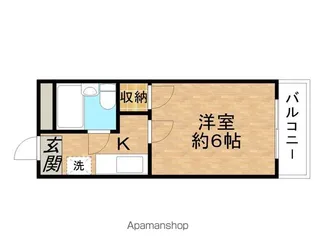 アネーロ壱番館【201号室】の間取り