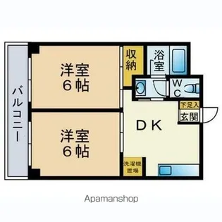ベルファース天神南【7階】の間取り