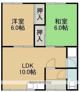 リヴェール伍番館【10号室】の間取り