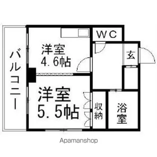 プレサント北35条【4階】の間取り