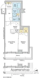 RESIDENCE KOENJI【1階】の間取り