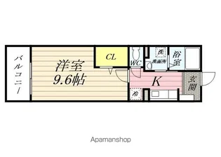 プラシード鳥羽Ⅱ【301号室】の間取り