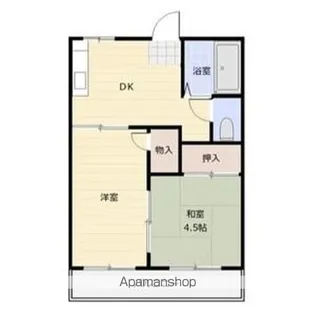 アルス極楽A棟【205号室】の間取り