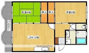 ハイム多々良川【2階】の間取り
