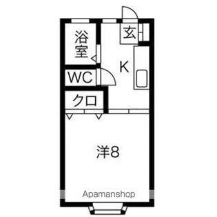 カサグリスB【1階】の間取り