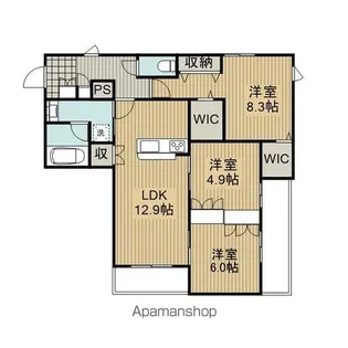 EDEL HEIM【3階】の間取り