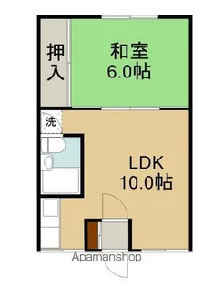 榎本第1桧荘【4号室】の間取り