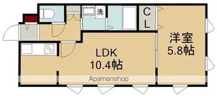 アルボラァダ美原【303号室】の間取り