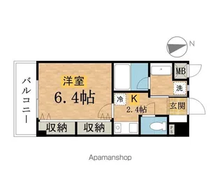 クアイエット【1階】の間取り