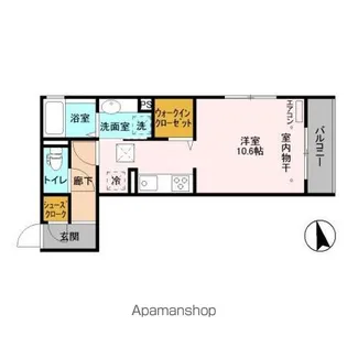 リノアイーナ【1階】の間取り