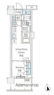 スカイグランデ津田沼【7階】の間取り
